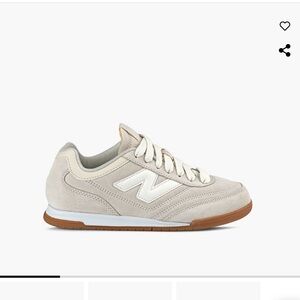 New Balance Cream and White Sneakers